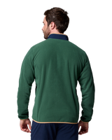 The Columbia Mens Sequoia Grove™ Full Zip Fleece Jacket in Rain Forest & Collegiate Navy