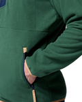 The Columbia Mens Sequoia Grove™ Full Zip Fleece Jacket in Rain Forest & Collegiate Navy