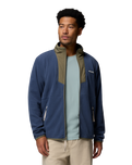 The Columbia Mens Sequoia Grove™ Full Zip Fleece Jacket in Dark Mountain & Stone Green