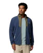 The Columbia Mens Sequoia Grove™ Full Zip Fleece Jacket in Dark Mountain & Stone Green