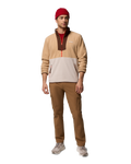 The Columbia Mens Sequoia Grove™ Half Zip Fleece Jacket in Canoe, Dark Stone & Tobacco