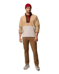 The Columbia Mens Sequoia Grove™ Half Zip Fleece Jacket in Canoe, Dark Stone & Tobacco