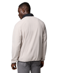 The Columbia Mens Sequoia Grove Half Zip Fleece Jacket in Dark Stone & Black