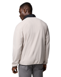 The Columbia Mens Sequoia Grove Half Zip Fleece Jacket in Dark Stone & Black