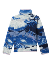 Girls Helvetia™ Printed Half Snap Fleece Jacket in Collegiate Navy Dreaming & Stormwatch