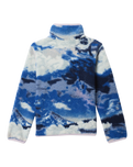 Girls Helvetia™ Printed Half Snap Fleece Jacket in Collegiate Navy Dreaming & Stormwatch