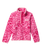Girls Helvetia™ Printed Half Snap Fleece Jacket in Guava Pink Topoglitch & Guava Pink