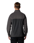 The Columbia Mens Steens Mountain Half Snap II Sweatshirt in Charcoal Heather & Shark
