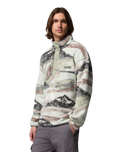 The Columbia Mens Helvetia™ II Printed Half Snap Fleece Jacket in Sedona Sage Summits