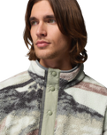 The Columbia Mens Helvetia™ II Printed Half Snap Fleece Jacket in Sedona Sage Summits