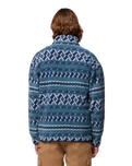 The Columbia Mens Helvetia™ II Printed Half Snap Fleece Jacket in Everblue KnitKnot