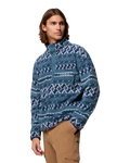 The Columbia Mens Helvetia™ II Printed Half Snap Fleece Jacket in Everblue KnitKnot