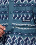 The Columbia Mens Helvetia™ II Printed Half Snap Fleece Jacket in Everblue KnitKnot