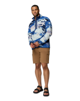 The Columbia Mens Helvetia™ II Printed Half Snap Fleece Jacket in Collegiate Navy