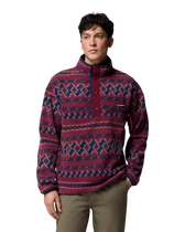 Helvetia™ II Printed Half Snap Fleece Jacket in Rich Wine KnitKnot
