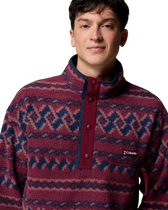 Helvetia™ II Printed Half Snap Fleece Jacket in Rich Wine KnitKnot