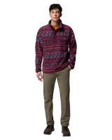 Helvetia™ II Printed Half Snap Fleece Jacket in Rich Wine KnitKnot