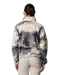 The Columbia Womens Helvetia™ II Printed Cropped Half Snap Fleece Jacket in Shark & Dreaming