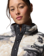 The Columbia Womens Helvetia™ II Printed Cropped Half Snap Fleece Jacket in Shark & Dreaming