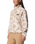 Helvetia™ II Printed Cropped Half Snap Fleece Jacket in Sea Salt & Sprayflower