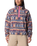Helvetia™ II Printed Cropped Half Snap Fleece Jacket in Sea Salt & Retrotree