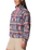 Helvetia™ II Printed Cropped Half Snap Fleece Jacket in Sea Salt & Retrotree