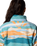 Helvetia™ II Printed Cropped Half Snap Fleece Jacket in Teal