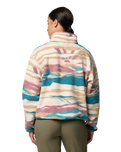Helvetia™ II Printed Cropped Half Snap Fleece Jacket in River Blue Rogue Valley