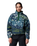 The Columbia Womens Helvetia II Printed Cropped Half Snap Fleece Jacket in Everblue Sisters & Rain Forest