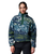 The Columbia Womens Helvetia II Printed Cropped Half Snap Fleece Jacket in Everblue Sisters & Rain Forest