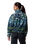The Columbia Womens Helvetia II Printed Cropped Half Snap Fleece Jacket in Everblue Sisters & Rain Forest