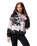 The Columbia Womens Helvetia II Printed Cropped Half Snap Fleece Jacket in Shale Purple Sisters & Shale Purple