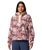 Helvetia™ II Printed Cropped Half Snap Fleece Jacket in Fig Pasteled Multi
