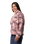 Helvetia™ II Printed Cropped Half Snap Fleece Jacket in Fig Pasteled Multi