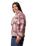 Helvetia™ II Printed Cropped Half Snap Fleece Jacket in Fig Pasteled Multi