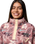 Helvetia™ II Printed Cropped Half Snap Fleece Jacket in Fig Pasteled Multi