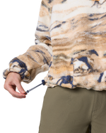 Helvetia™ II Printed Cropped Half Snap Fleece Jacket in Lemon Wash Roaming