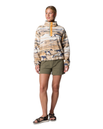 Helvetia™ II Printed Cropped Half Snap Fleece Jacket in Lemon Wash Roaming