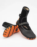 The Solite Custom Pro 2.0 5mm Wetsuit Boots in Black & Orange