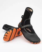 The Solite Custom Pro 2.0 5mm Wetsuit Boots in Black & Orange