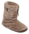 Monroe Faux Fur Slipper Boots in Deep Taupe