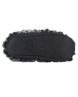 The Bedroom Athletics Womens Cole Luxury Faux Fur Slipper Boots in Black Wolf