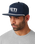 The Yeti Mens Yeti Coolers Mid Pro Flat Brim Rope Cap in Navy