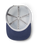 The Yeti Mens Velcro Badge Flat Brim Mesh Cap in Grey & Navy