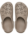 Classic Floral Cut Out Clogs in Taupe