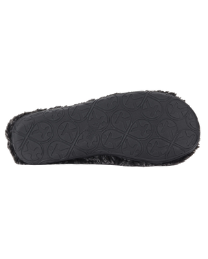 The Bedroom Athletics Mens Gosling Snow Tipped Sherpa Slipper Boots in Washed Peacoat Navy