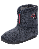 The Bedroom Athletics Mens Gosling Snow Tipped Sherpa Slipper Boots in Washed Peacoat Navy