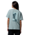 Rolling Bend™ Graphic Oversized T-Shirt in Crushed Blue & Floral Groove