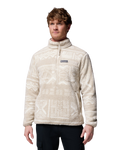 The Columbia Mens Rugged Ridge™ High Pile Half Zip Fleece Jacket in Dark Stone Deschutes Days