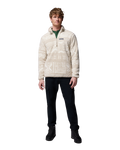 The Columbia Mens Rugged Ridge™ High Pile Half Zip Fleece Jacket in Dark Stone Deschutes Days